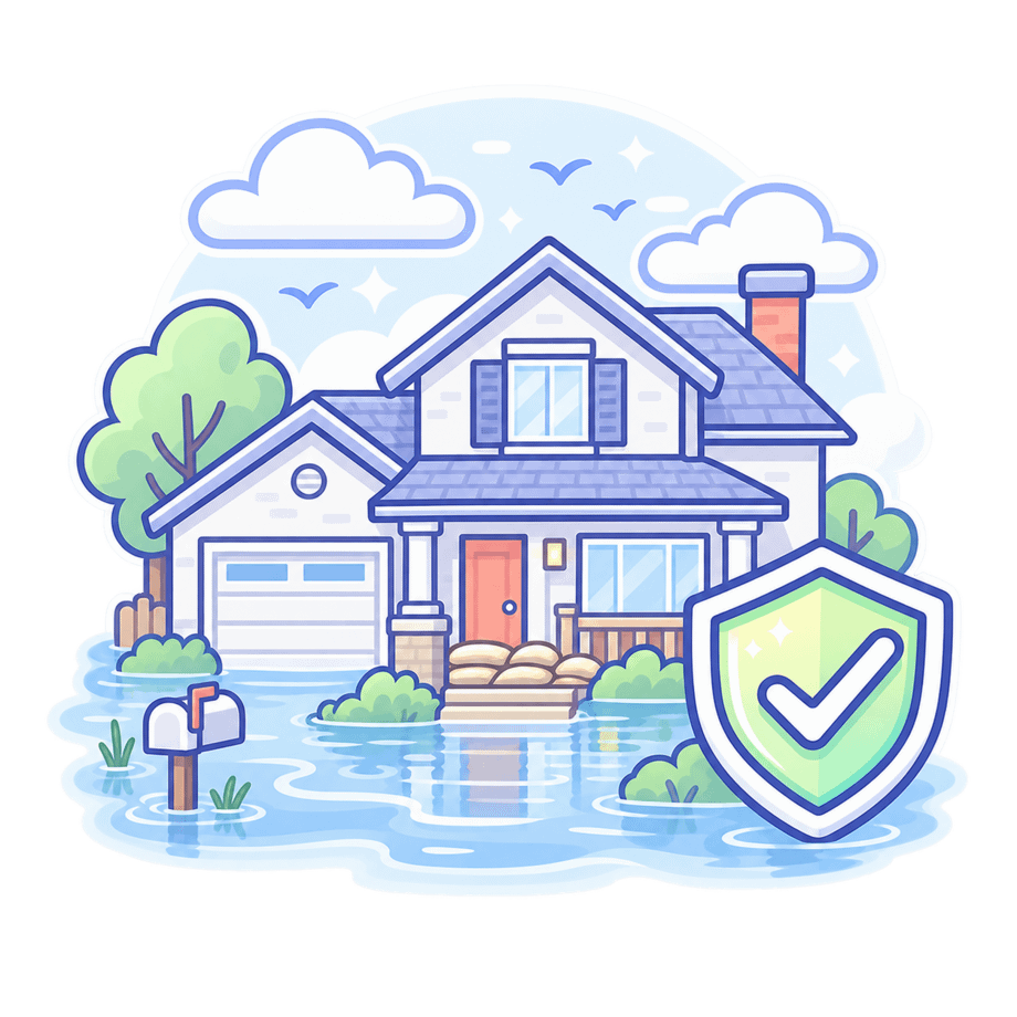 Rising Surface Water Flood insurance protection from rising surface water